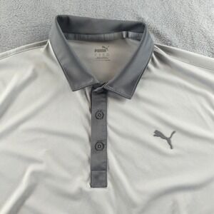 Puma Polo Shirt Mens XL Performance Golf Athletic Moisture‎ Wicking Short Sleeve